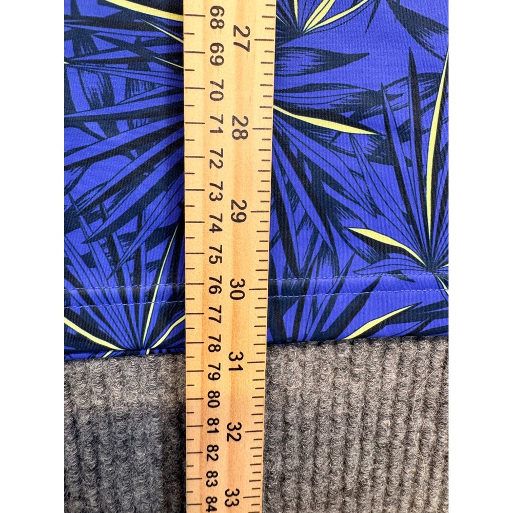Walter Hagen 11 Mens XXL Blue Tropical Palm Leaf Golf Polo Shirt Short Sleeve - Picture 8 of 8